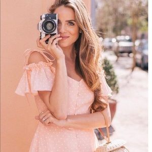 Gal Meets Glam Collection polka dot coral